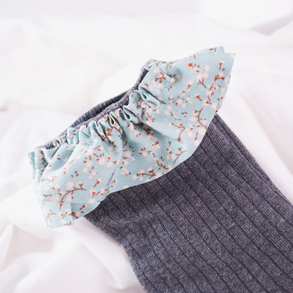 Floral Ruffle Socks