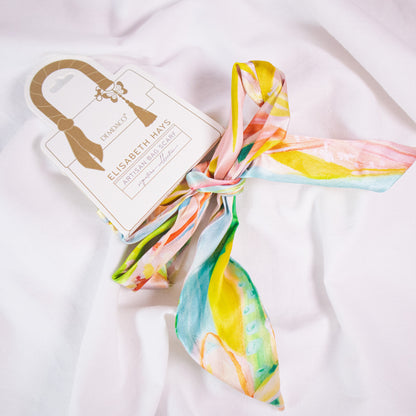 Colorful Floral Bag Scarf