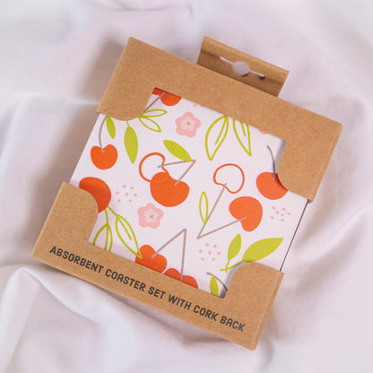 Cherries Coaster Set