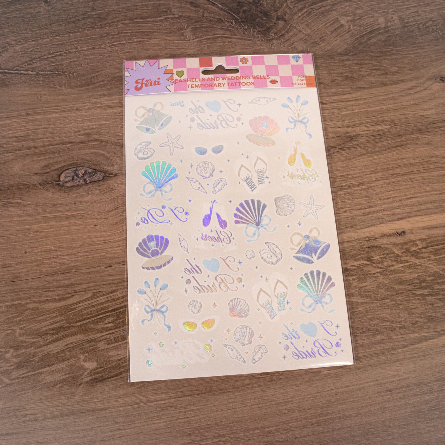 Coastal Bachelorette Temporary Tattoos