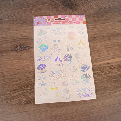 Coastal Bachelorette Temporary Tattoos