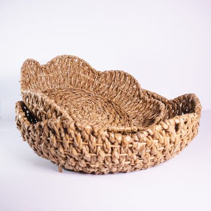 Scalloped Decorative Basket