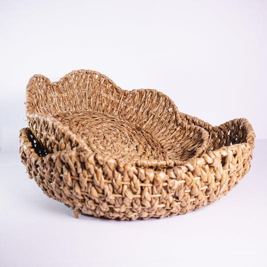 Scalloped Decorative Basket