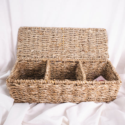 Woven Three Section Basket