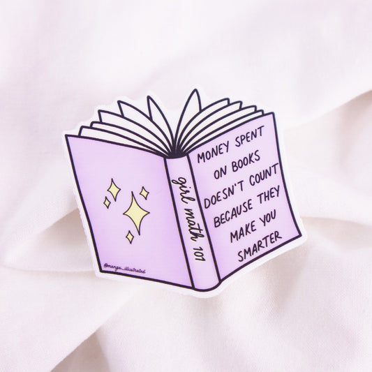 Books Make You Smarter Vinyl Sticker