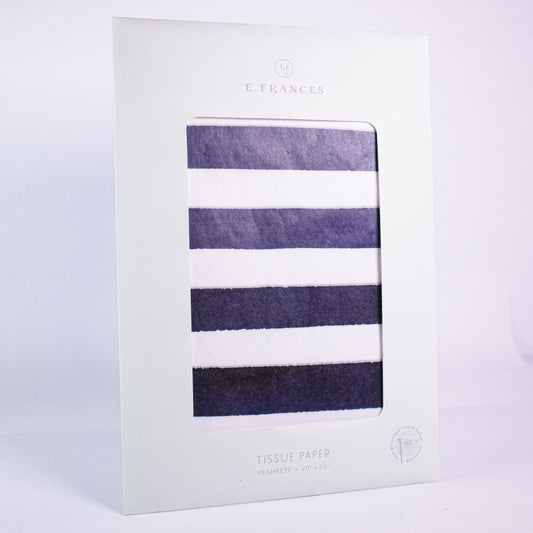 Navy Stripe Tissue Paper