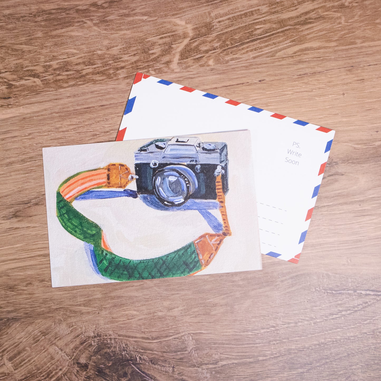 Vintage Camera Postcard