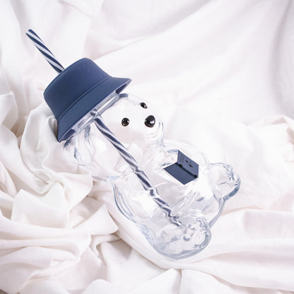 Teddy Bear Glass Tumbler
