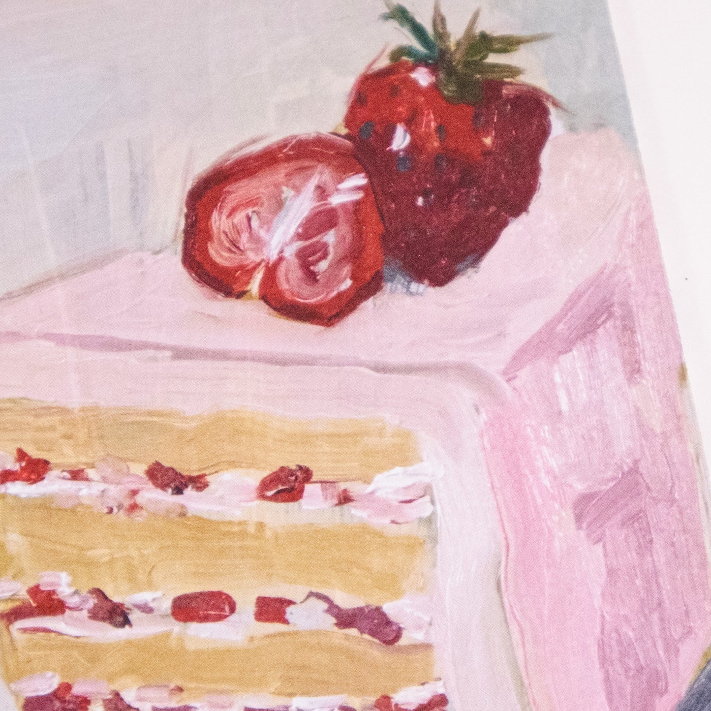 Strawberry Cake Postcard