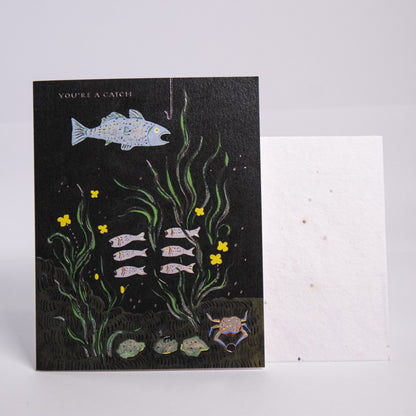 You're A Catch Greeting Card