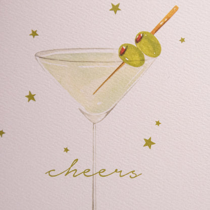 Martini Cheers Greeting Card
