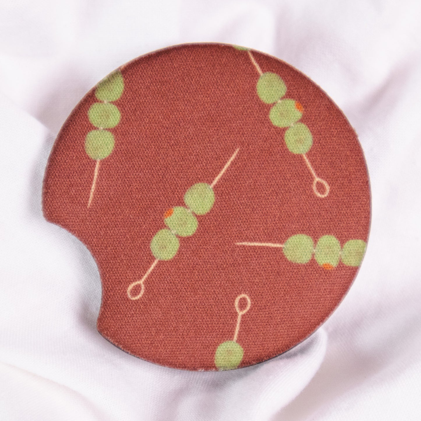 Martini Olives Car Coaster Set