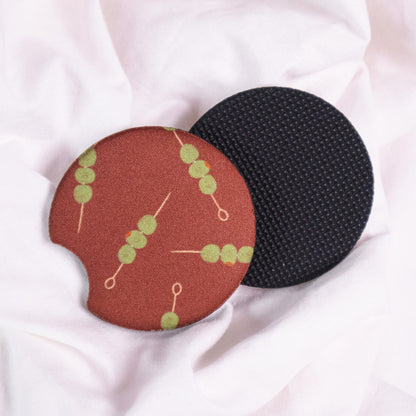 Martini Olives Car Coaster Set