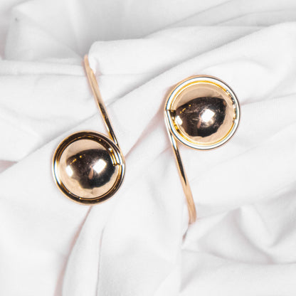 Gold Drop Spiral Bracelet