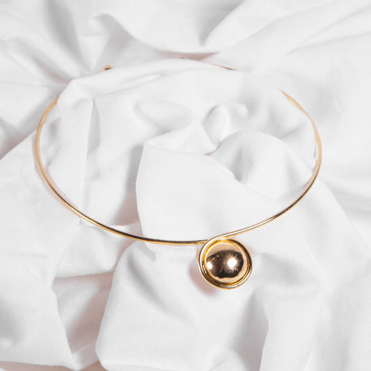 Gold Drop Collar Necklace