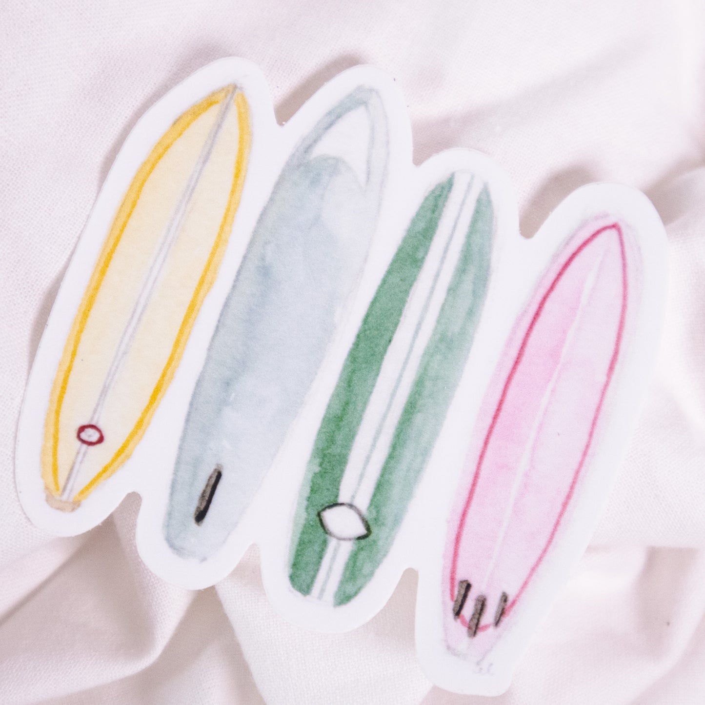 Colorful Surfboards Vinyl Sticker