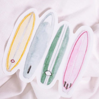 Colorful Surfboards Vinyl Sticker