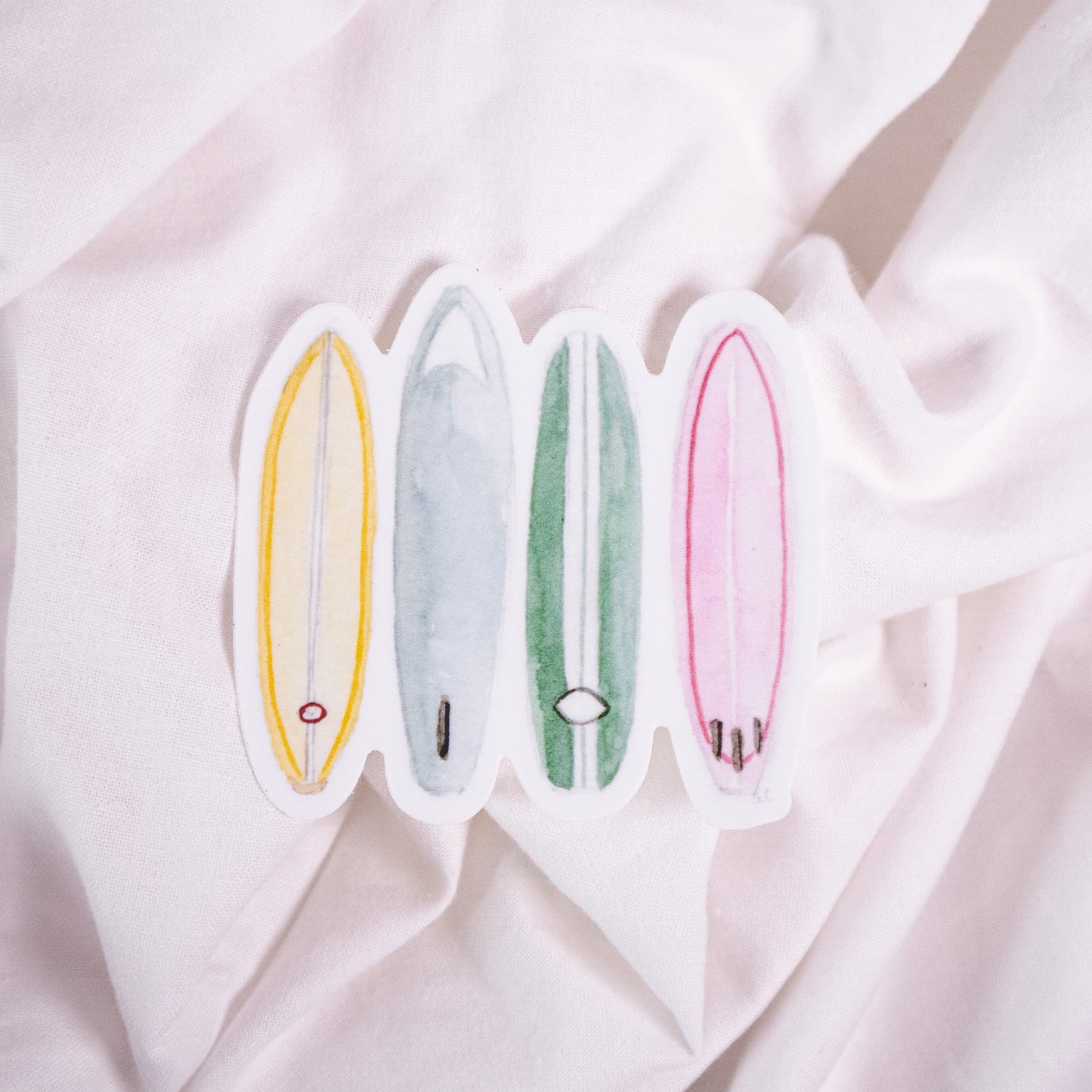 Colorful Surfboards Vinyl Sticker