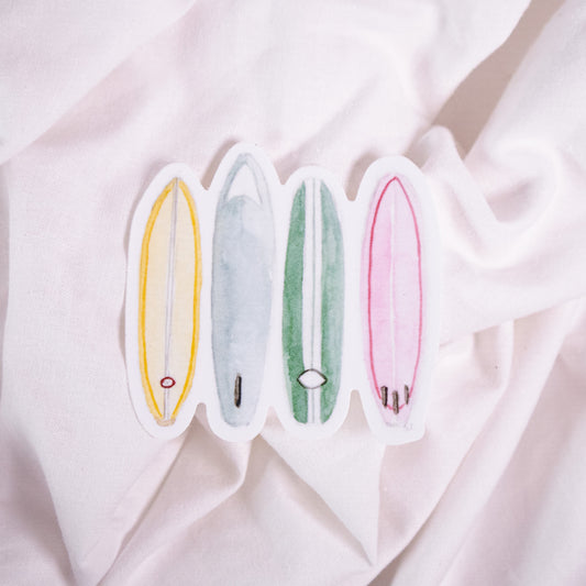 Colorful Surfboards Vinyl Sticker