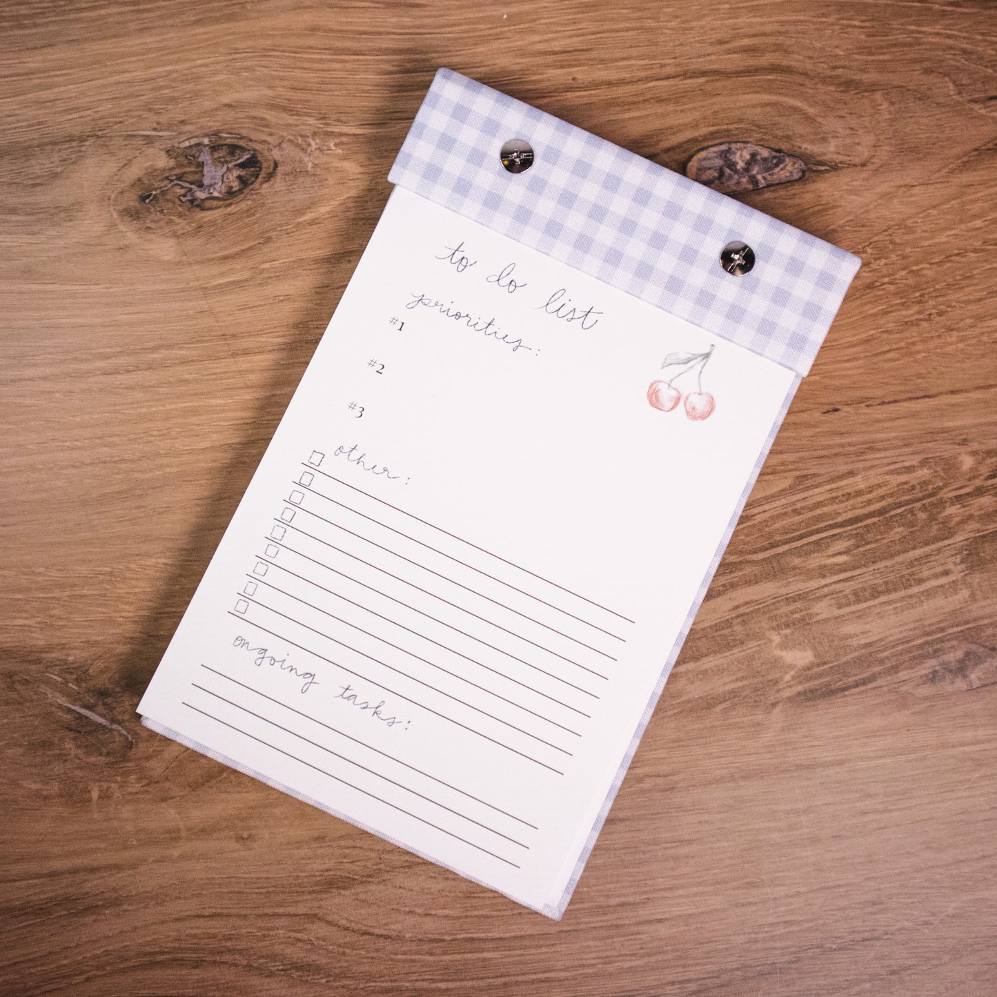 Gingham To Do List Notepad