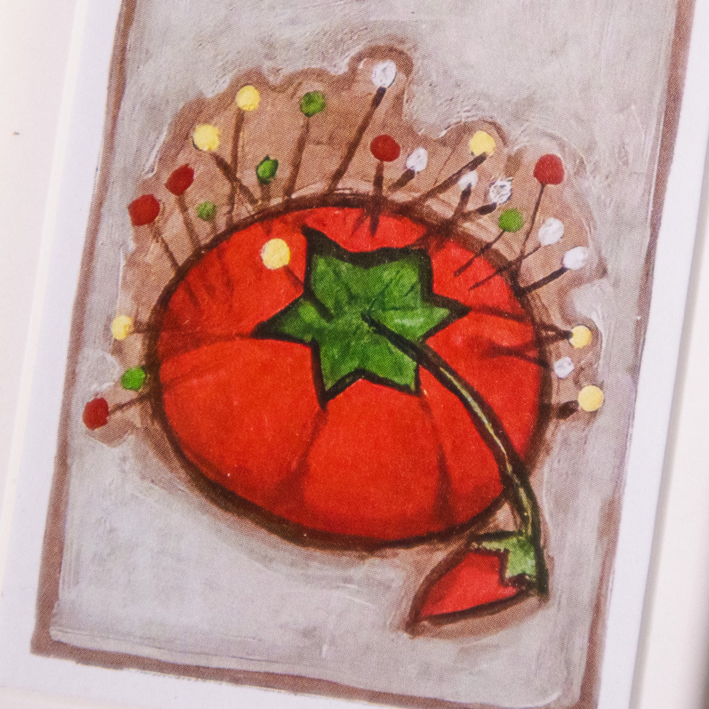 Tomato Pin Cushion Mini Framed Wall Art