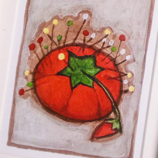 Tomato Pin Cushion Mini Framed Wall Art
