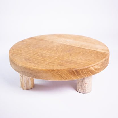 Round Wood Stand