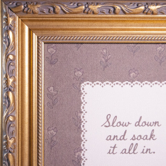 Slow Down Framed Wall Art
