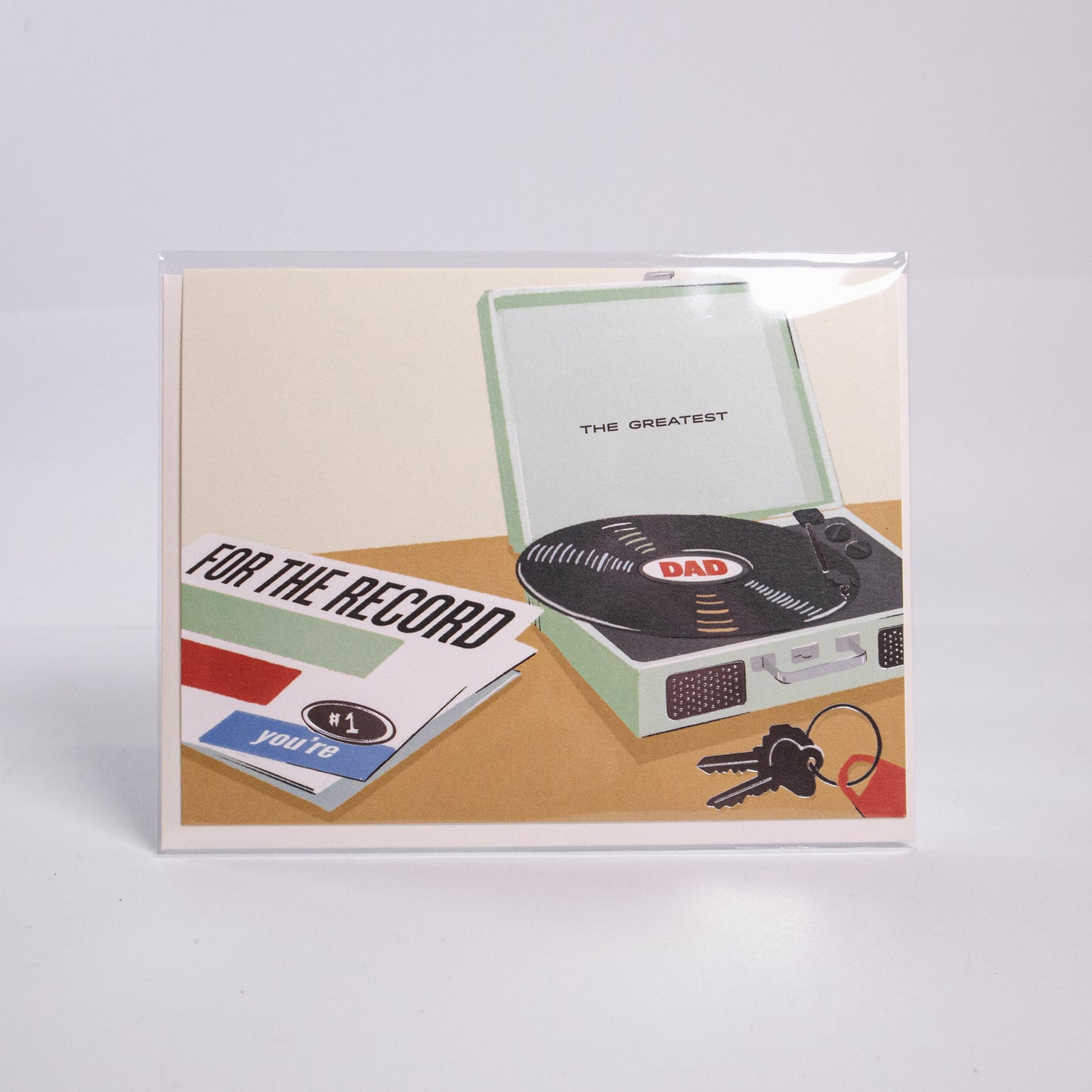 For The Record Fathers Day Greeting Card