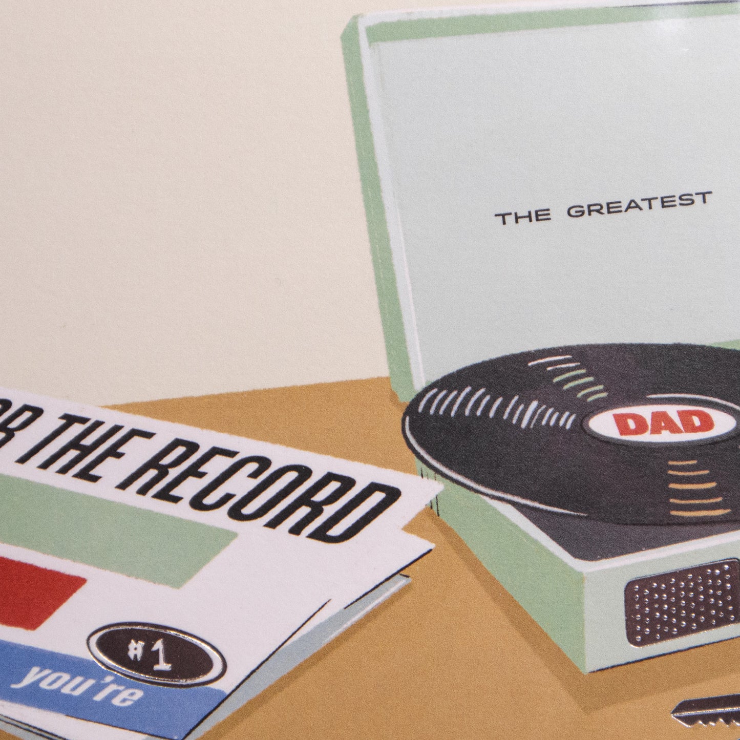 For The Record Fathers Day Greeting Card