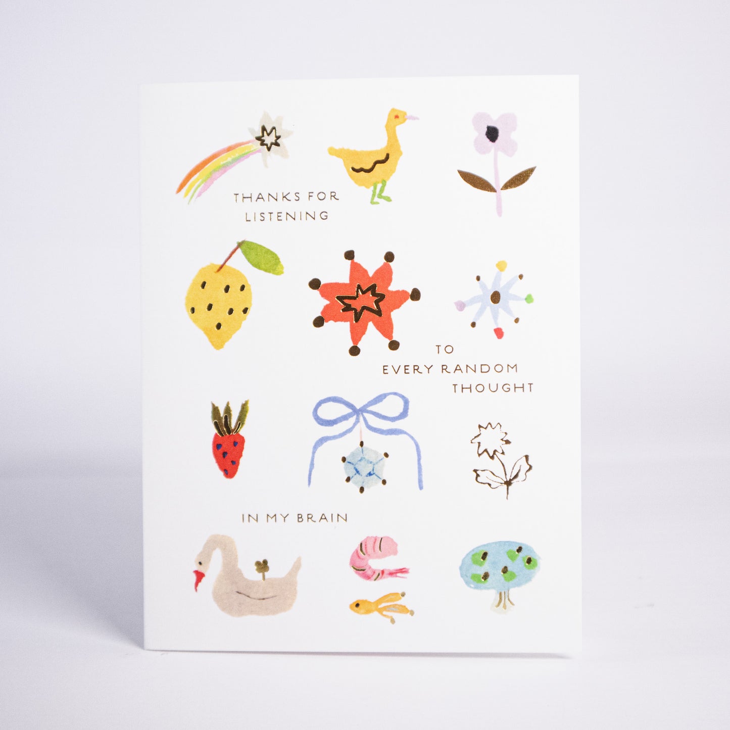 Every Random Thought Greeting Card