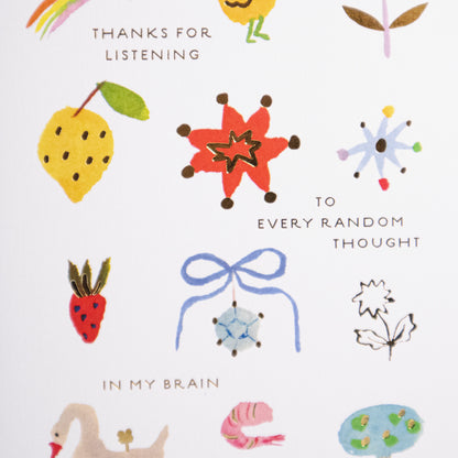 Every Random Thought Greeting Card