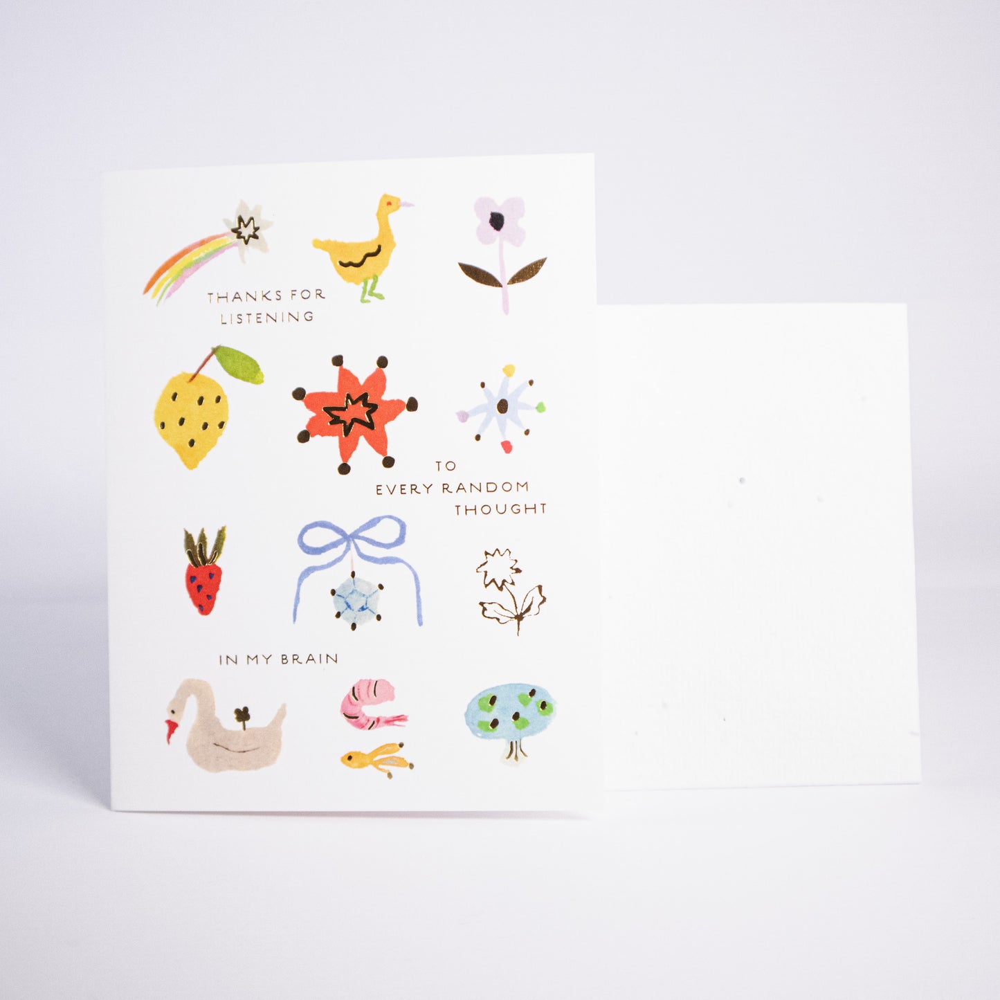 Every Random Thought Greeting Card