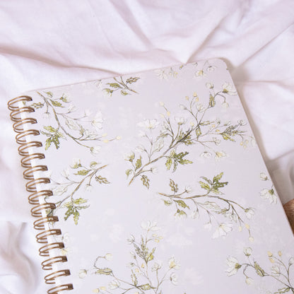 Silver Vines Spiral Notebook