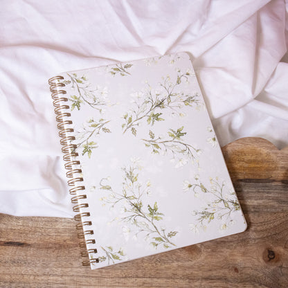 Silver Vines Spiral Notebook