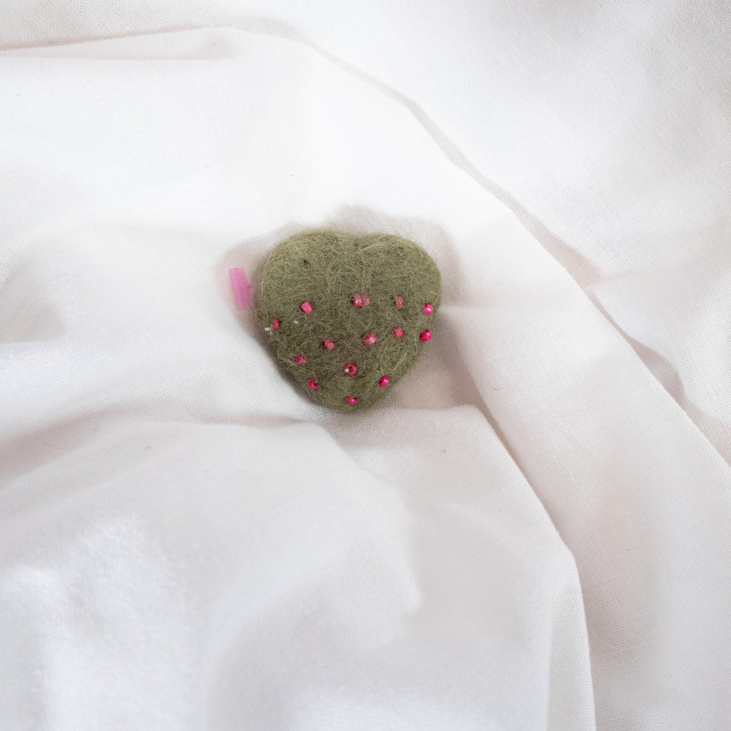 Beaded Heart Magnet