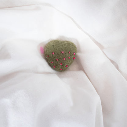 Beaded Heart Magnet