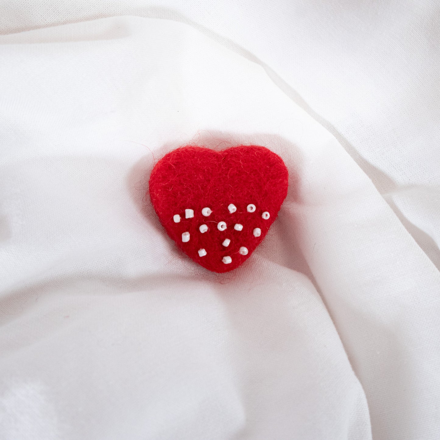 Beaded Heart Magnet