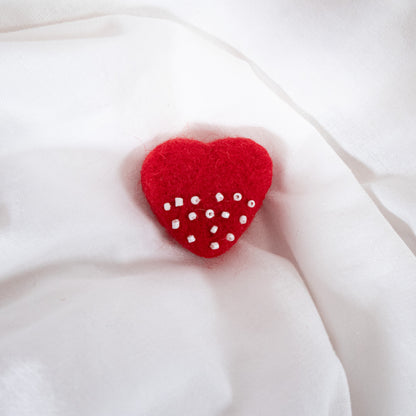 Beaded Heart Magnet
