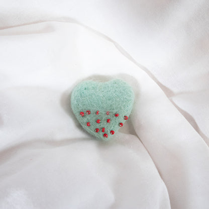 Beaded Heart Magnet