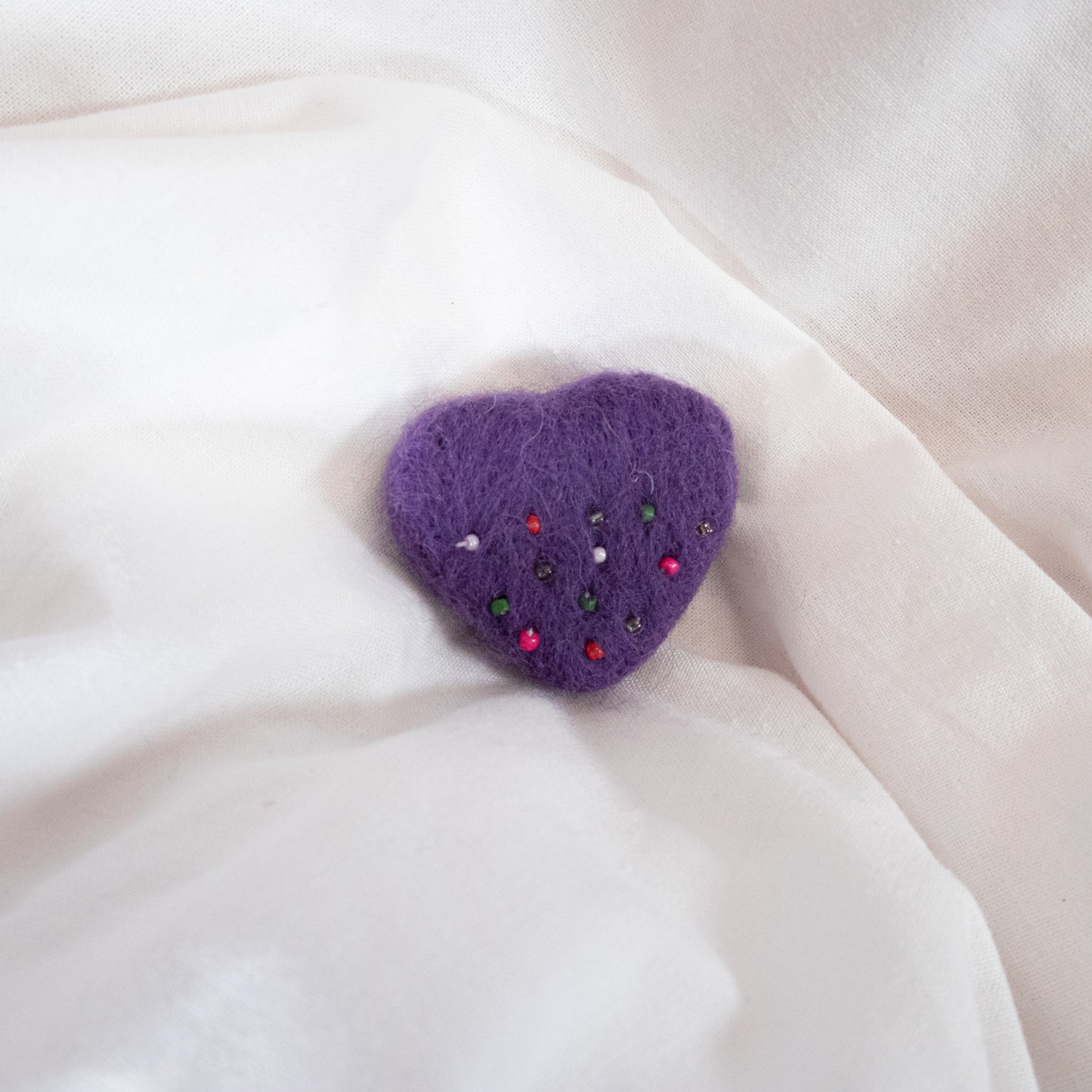 Beaded Heart Magnet