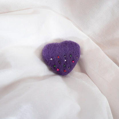 Beaded Heart Magnet