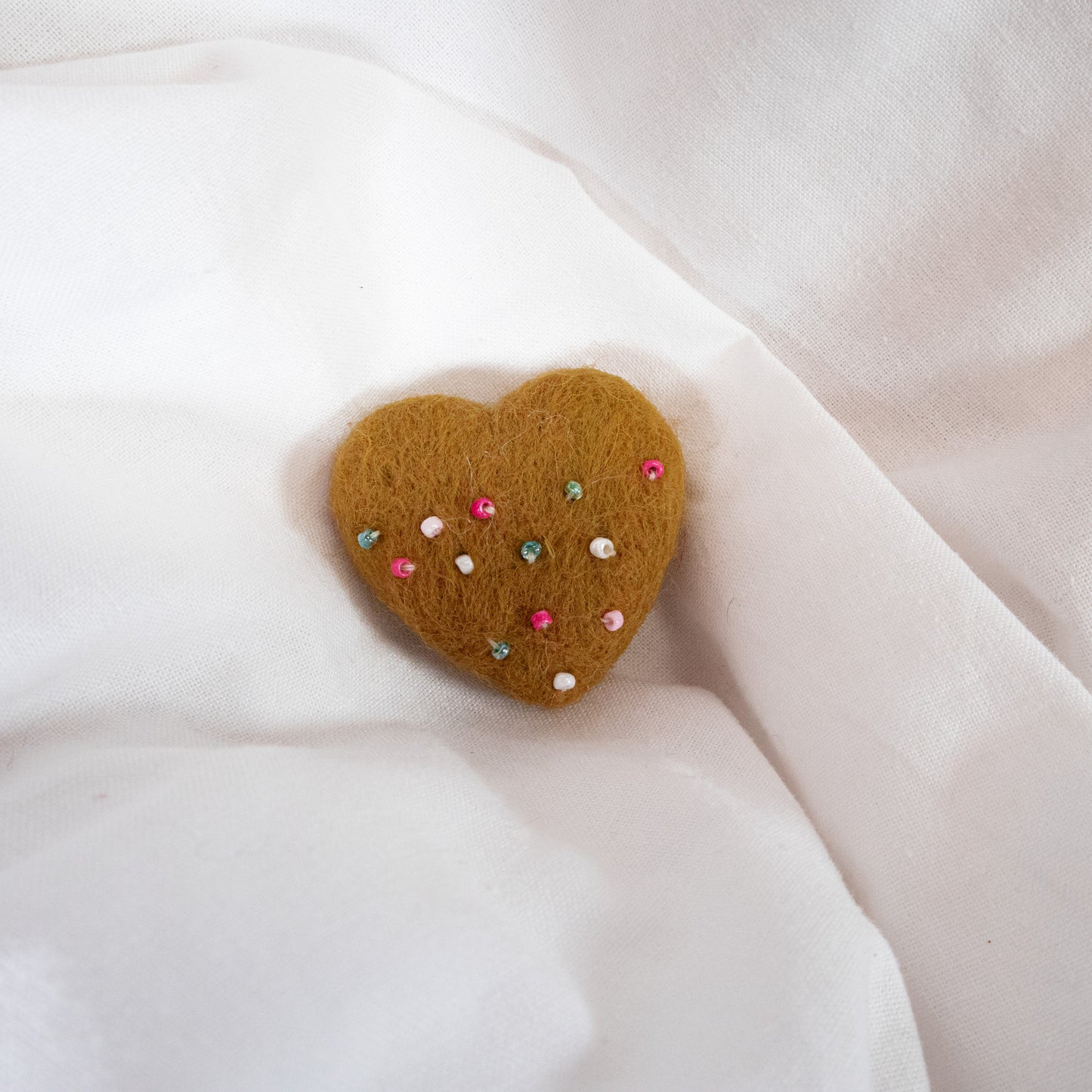 Beaded Heart Magnet