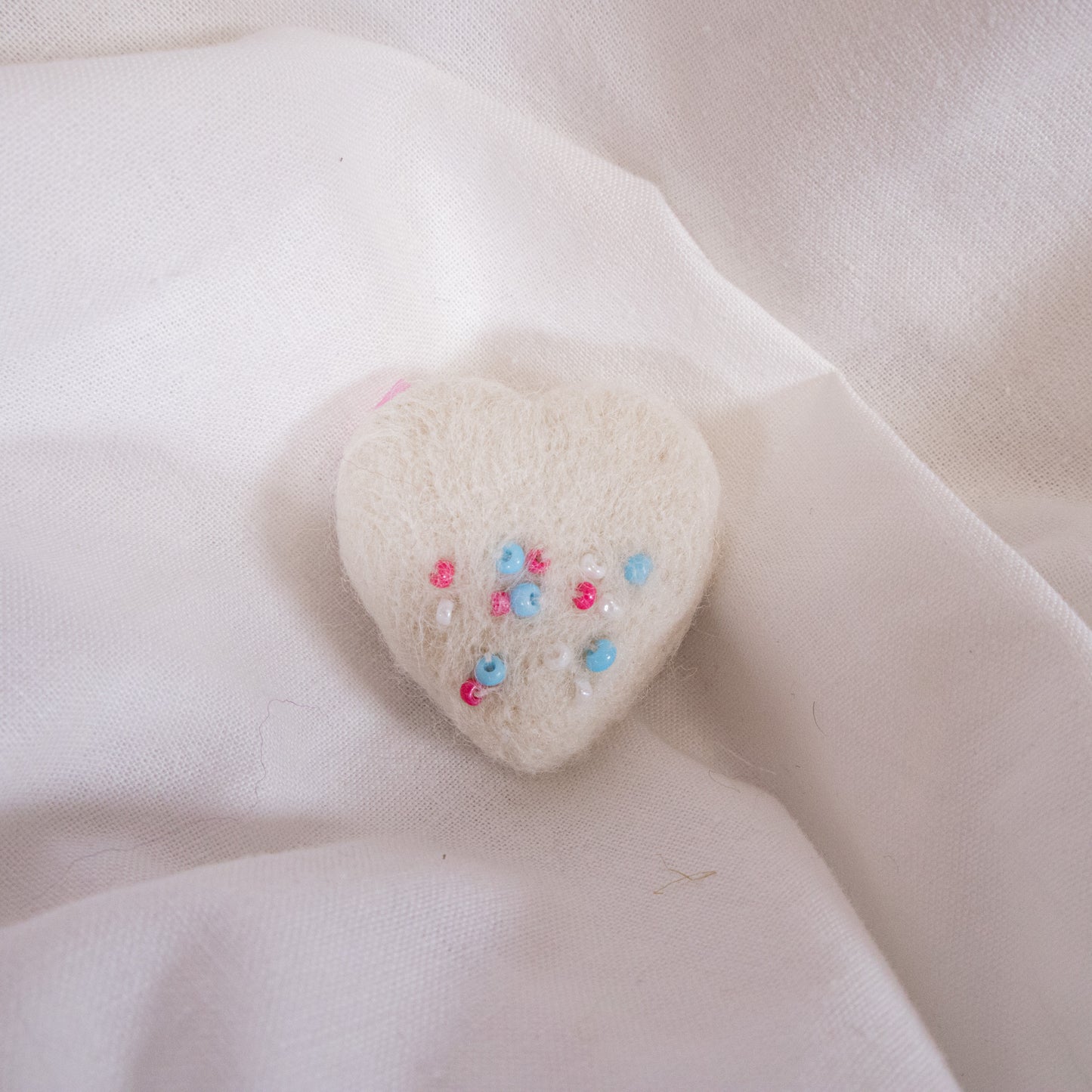 Beaded Heart Magnet