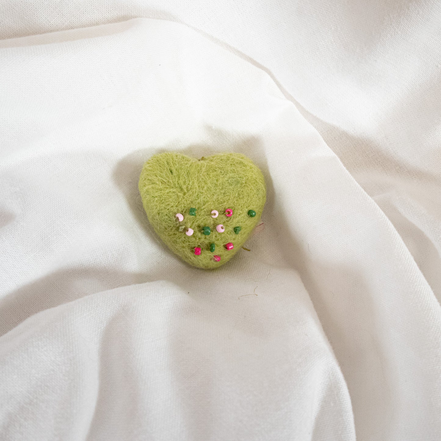 Beaded Heart Magnet
