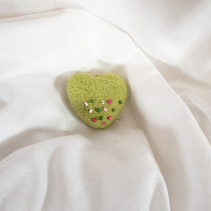 Beaded Heart Magnet