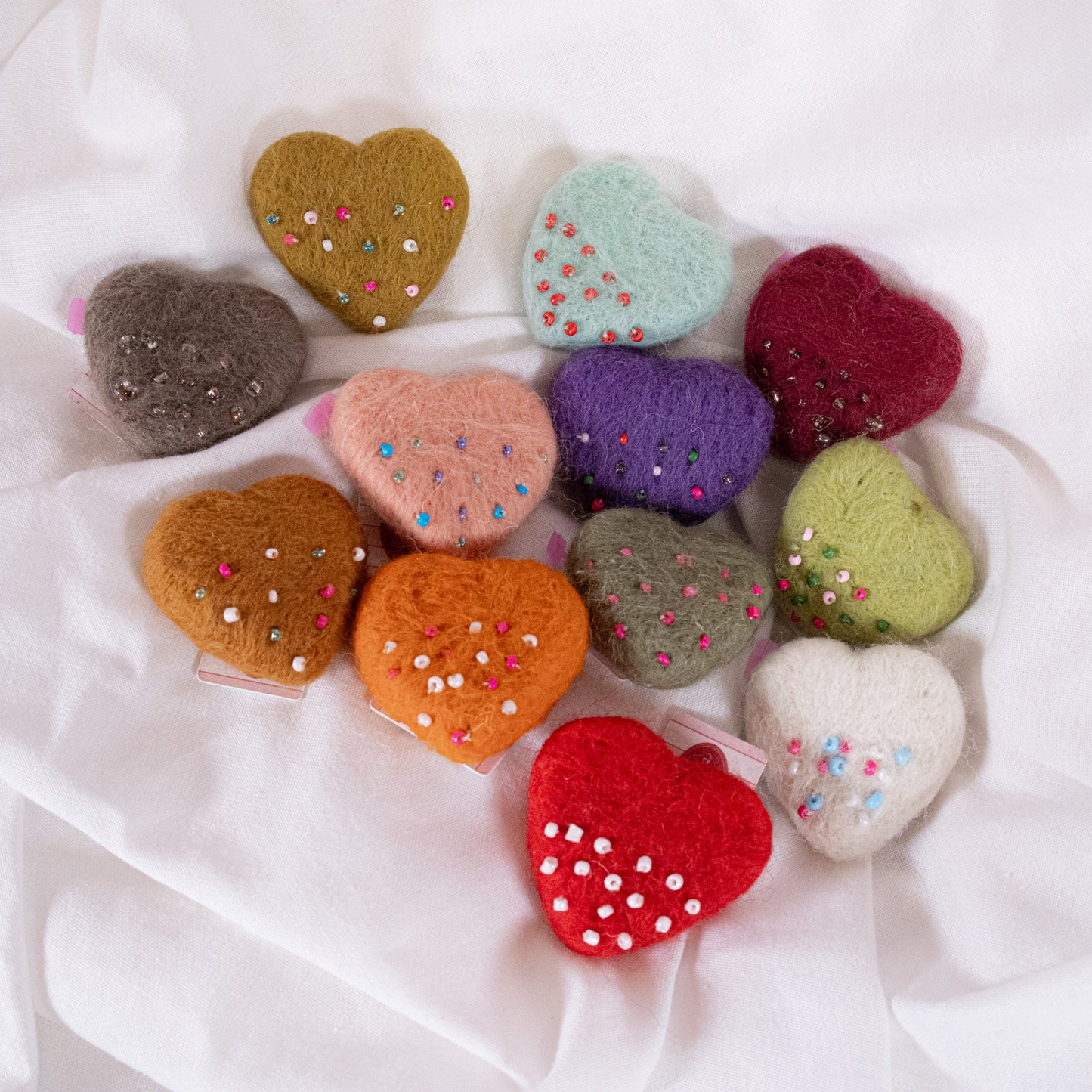 Beaded Heart Magnet