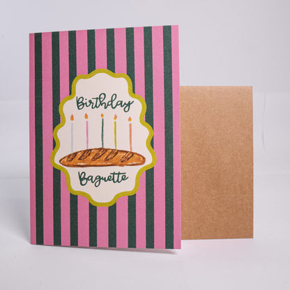Birthday Baguette Greeting Card