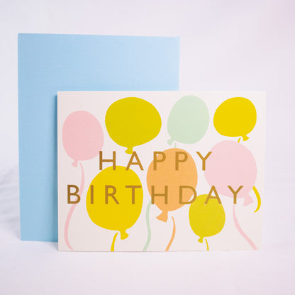 Balloons Birthday Card