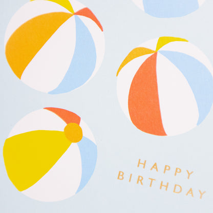 Beach Ball Birthday Card